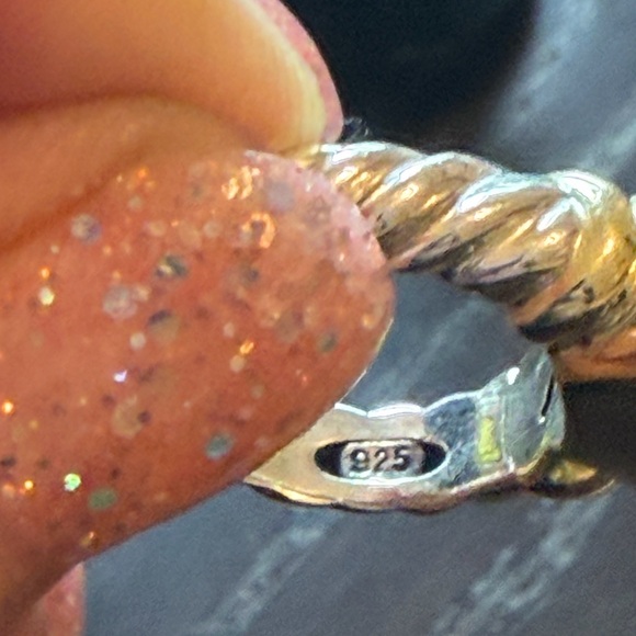 David Yurman Noblesse Ring with Chalcedony, a Rare Item! Size 4.5 - Picture 5 of 7